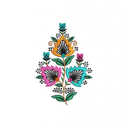 Traditional Folk Embroidery Design
