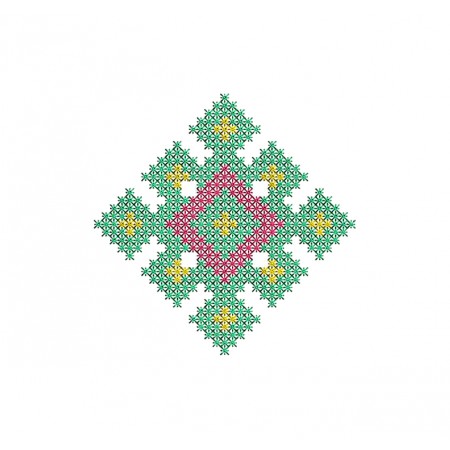 Traditional Russian And Slavic Square Embroidery Design