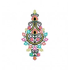 Traditional Russian Dress Embroidery Design