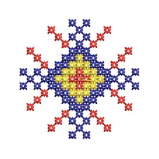 Traditional Ukranian Cross Stitch Machine Embroidery Pattern