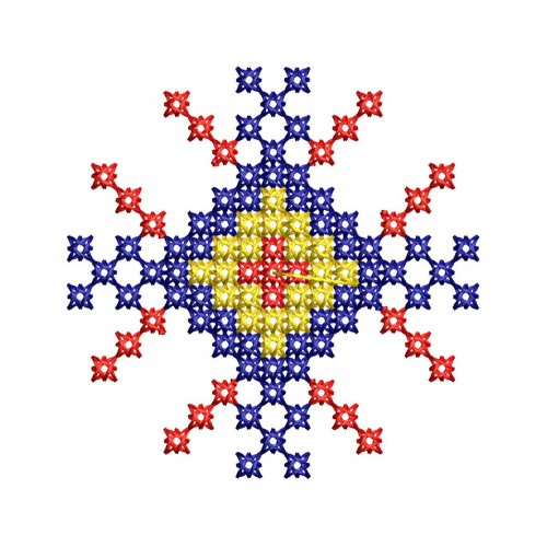 Traditional Ukranian Cross Stitch Machine Embroidery Pattern