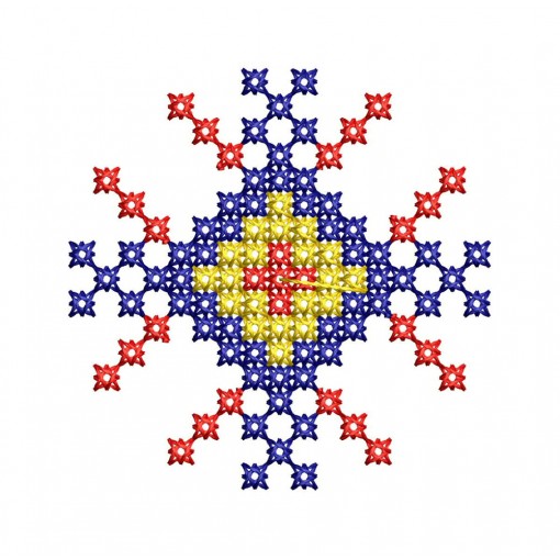 Traditional Ukranian Cross Stitch Machine Embroidery Pattern