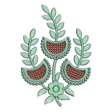 Traditional Half Circle Vector Embroidery