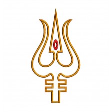 Trishul Embroidery Design