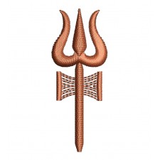 Trishul Embroidery Design