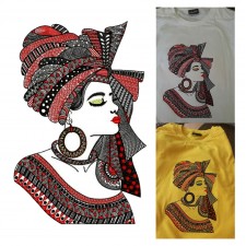 Turban Lady Mandala Embroidery Turban Lady Mandala Embroidery