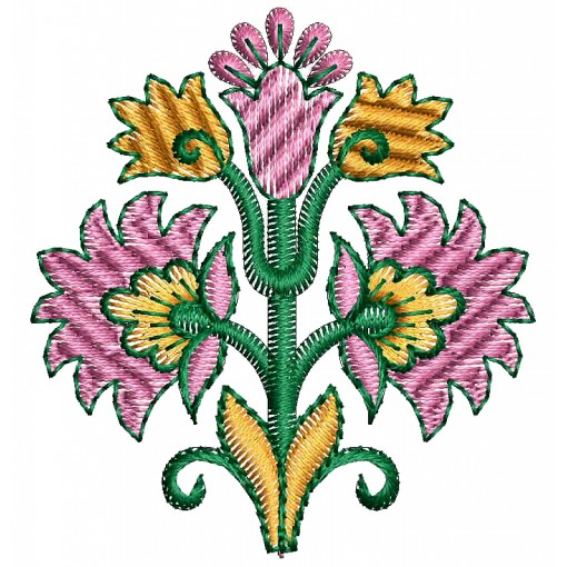 Unique Applique Embroidery Design 26135