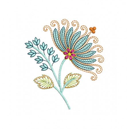Unique Floral Embroidery Design