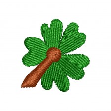 Versatile Leaf Plant Embroidery Design (2 Colors, 2.5cm x 2.4cm)
