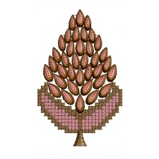 Victorian Leaf Applique Embroidery Design 24892