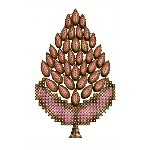 Victorian Leaf Applique Embroidery Design 24892