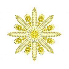 Vintage Flower Embroidery Pattern