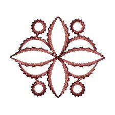 Vintage Rosette Embroidery
