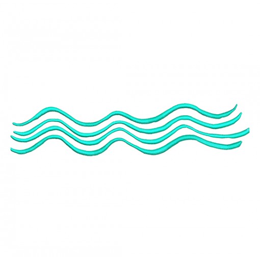 Wave Embroidery Design