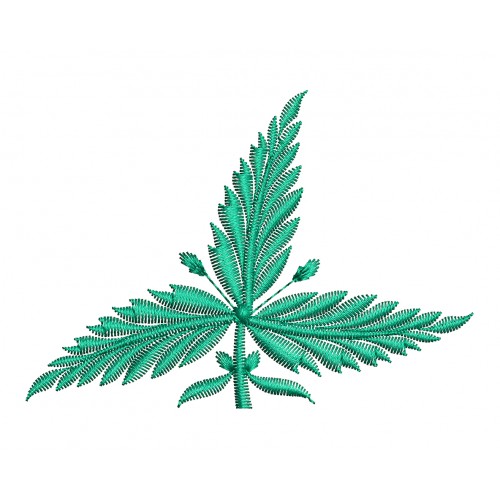 Weed Leaf Embroidery