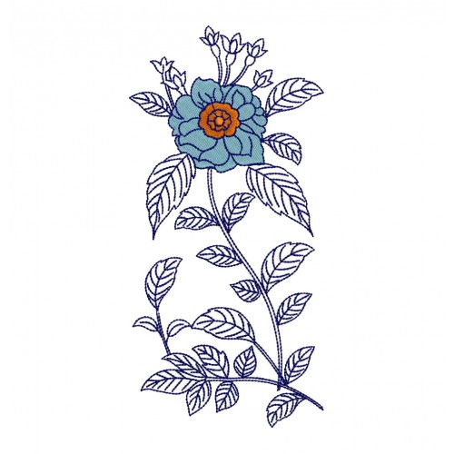 Wildflower Machine Embroidery Design