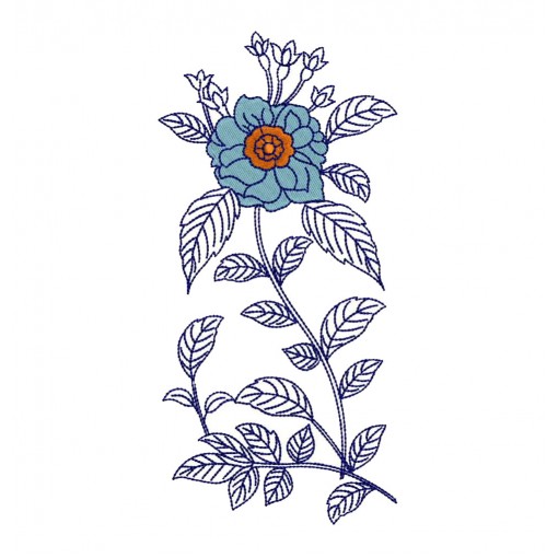 Wildflower Machine Embroidery Design