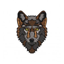Wolf Cartoon Embroidery Design