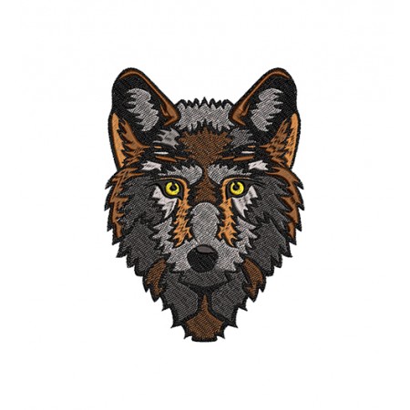 Wolf Cartoon Embroidery Design