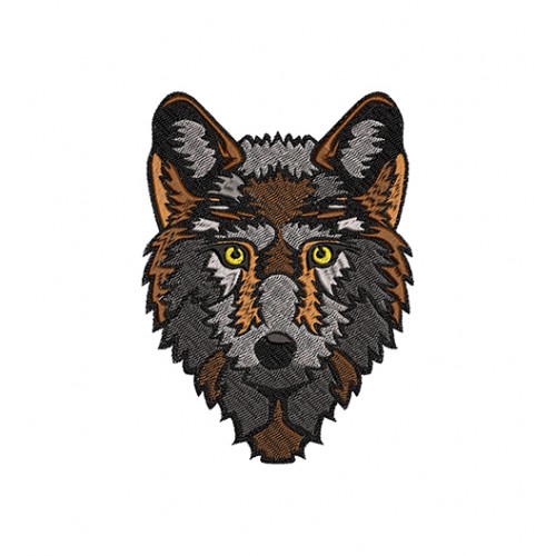 Wolf Cartoon Embroidery Design