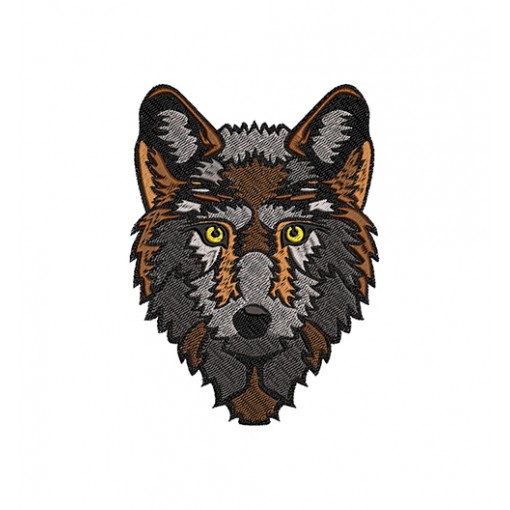 Wolf Cartoon Embroidery Design