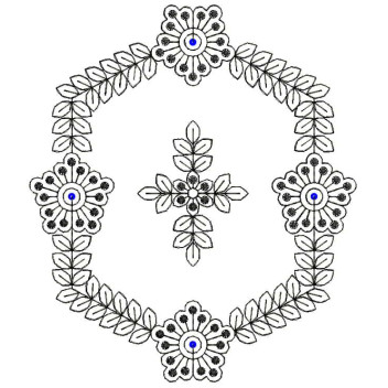 Adorable Applique Embroidery Design 26374