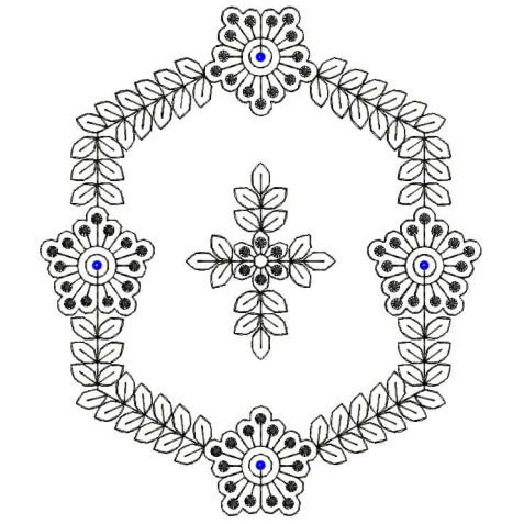 Adorable Applique Embroidery Design 26374