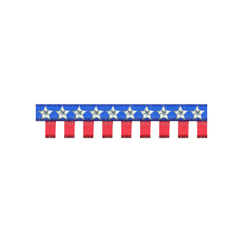 American Flag Embroidery For T Shirt Pocket