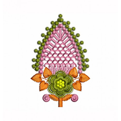 Applique Embroidery Design For Kurti