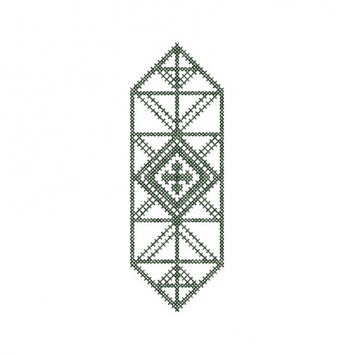  Art Deco Diamond Geometric Embroidery Design