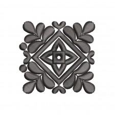 Elegant Assamese Floral Medallion