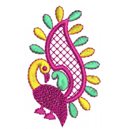 Beautiful Peacock Embroidery Design