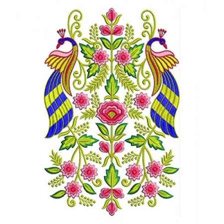 Beautiful Peacock Embroidery Design