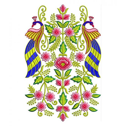 Beautiful Peacock Embroidery Design