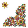 Beautiful Corner Embroidery Design For Sarees