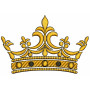 Beautiful Crown Embroidery Design 25653