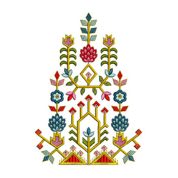 Beautiful Shadow Thread Type Applique Design 24984
