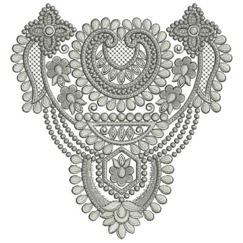 Bedsheet Applique Embroidery Design 25442