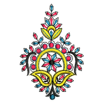 Beg Applique Embroidery Design 22640