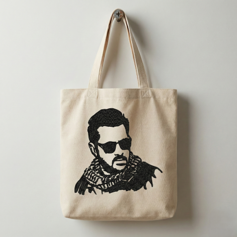 Bhaijaan Salman Khan Silhouette Embroidery Design