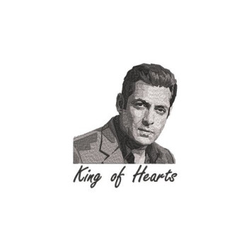 Big Fan of Bhaijan — King of Hearts Portrait Embroidery Design