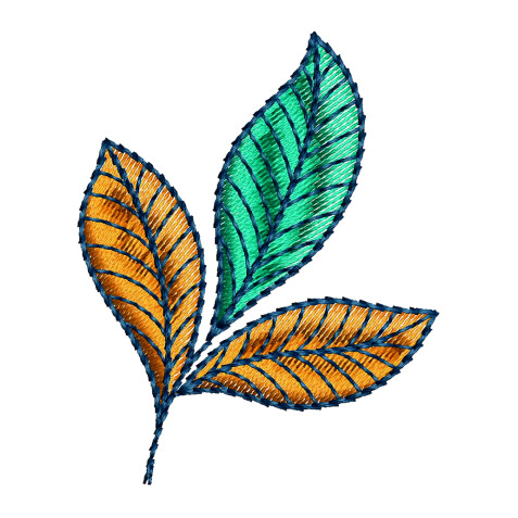 Blomme Flower Corner Embroidery