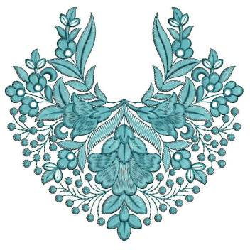 Blouse Back Patch Embroidery Design 25587