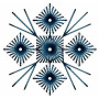Machine Embroidery Applique Flower Design 25000