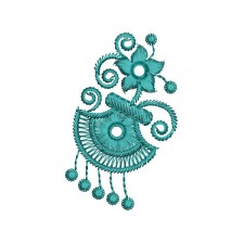  1-Color Bohemian Paisley Design