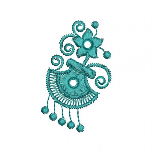  1-Color Bohemian Paisley Design