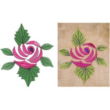 Bullion Rose Block Embroidery 20946 Bullion Rose Block Embroidery 20946
