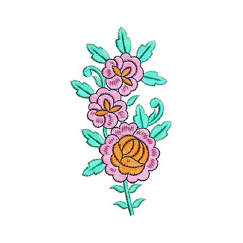 Bunch Of Floral Embroidery