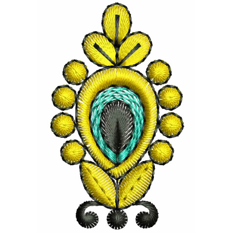 Butta Embroidery Design 25562