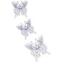 Butterfly Applique Machine Embroidery Design 25987